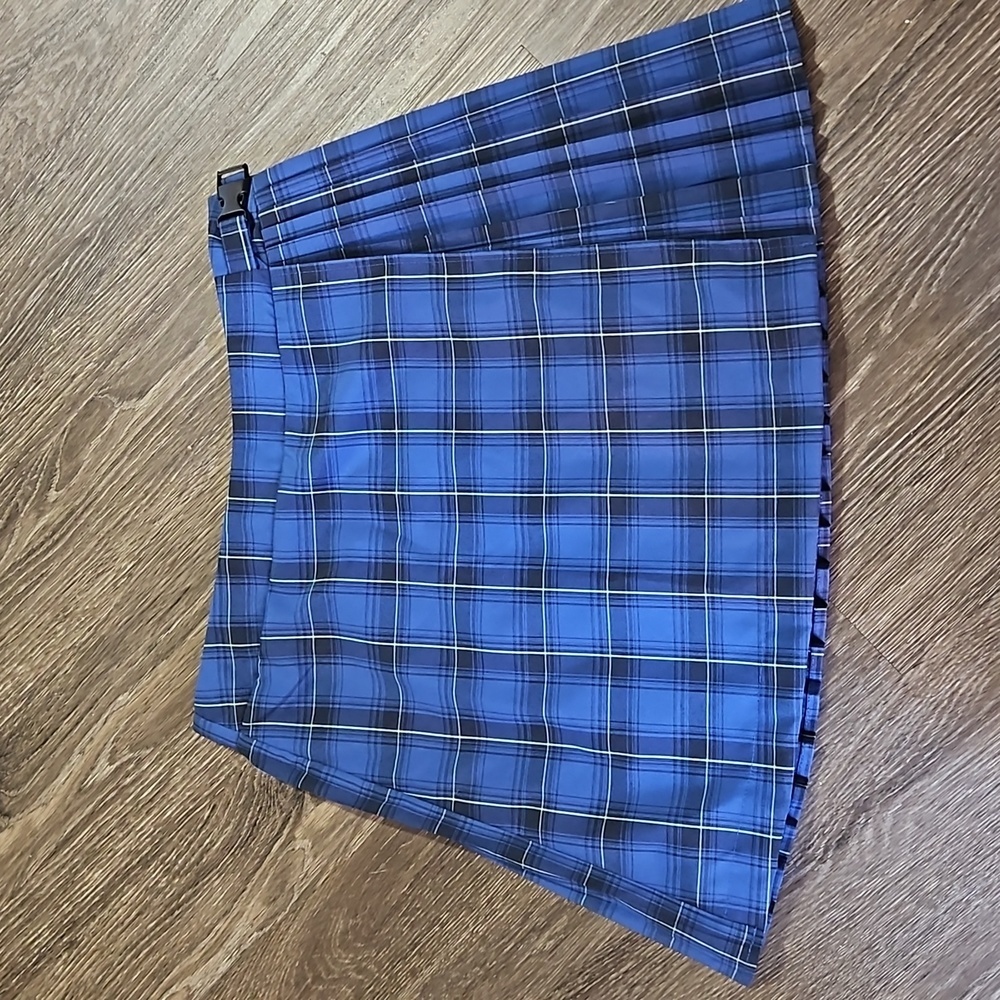 Cute Mini Blue Skirt, Elastic Waist (Size M)